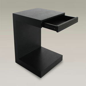 NI-087 Modern Design <strong>C</strong> <strong>Shape</strong> Nightsta Hotel Wooden Bedsize <strong>Table</strong> With Drawer - Product Image 1