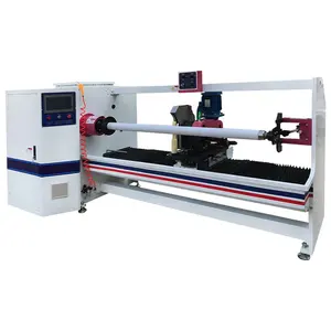 Cheap price single shaft pvc bopp masking adhesive tape roll cutting machine