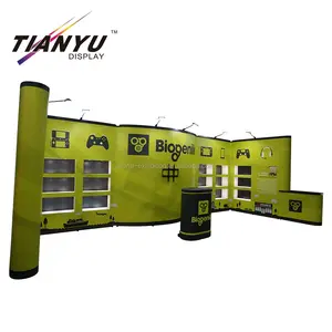 Tianyu stand Portable salon professionnel Pop -up toile de fond magnétique Pvc Pop Up bannière présentoir