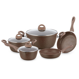 Juego de Utensilios de Cocina de Acero al Carbono, Olla con Revestimiento Antiadherente - Product Image 1