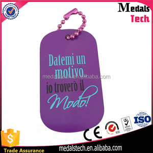 <span class=keywords><strong>Moda</strong></span> de lujo aleación de zinc 3D Carta forma esmalte suave por encargo Etiqueta de perro <span class=keywords><strong>del</strong></span> metal joyería - Product Image 4