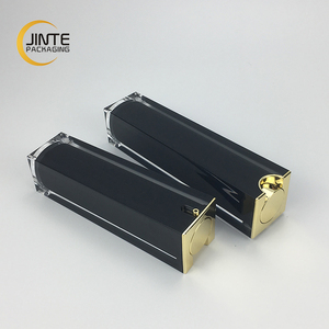 Flacone di Lusso Quadrato in Acrilico per Cosmetici 30ml 1oz 50ml, Flacone Nero in Acrilico per Lozioni per Confezioni di Prodotti per la Cura della Pelle - Product Image 6