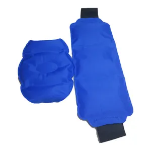 With adjustable extra long belt soft flexible ice gel pack for hot & cold compress