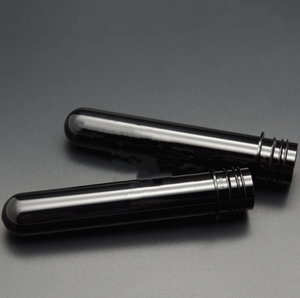 20 ml 25 ml 40 ml 45 ml Nero provetta di plastica con tappi a vite in alluminio nero per la caramella cibo /vuoto trasparente tubi per l'artigianato - Product Image 3