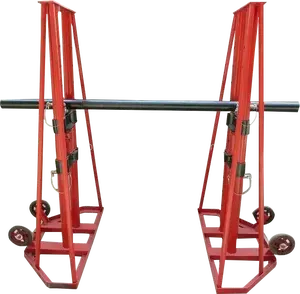 Hydraulic cable drum lifting jack
