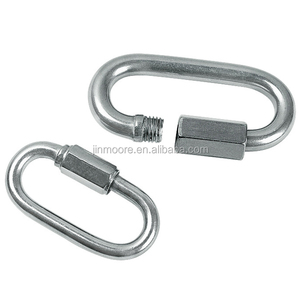 Oval Shape Screw Lock Carabiner Snap Hook Climbing Fast