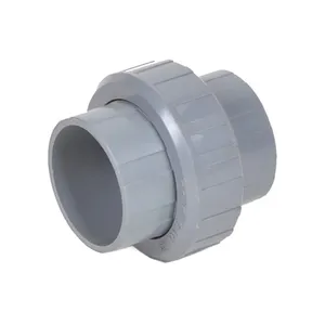 DIN PN10 UPVC Pipe Fitting 2 Inch PVC Socket Union Coupling Joint For Water Supply