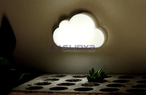 Cute Cloud Shape <strong>LED</strong> Wall <strong>Plug</strong> <strong>in</strong> Night <strong>Light</strong> Great for Baby Nursing - Product Image 2