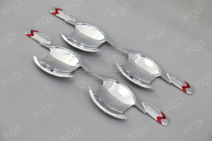 เบ้ามือจับประตูโครเมี่ยมดีไซน์ใหม่,เบ้ามือจับประตูไทรทันสีแดงอุปกรณ์เสริมมิตซูบิชิไทรทัน L200 2016 - Product Image 3