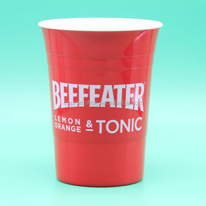 Gobelets en <span class=keywords><strong>plastique</strong></span> rigide réutilisables de 12 onces, personnalisables, rouges, pour les concerts, les banques, les festivals, les fêtes, les bars, compatibles lave-vaisselle - Product Image 2