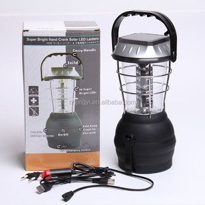 Linterna de Camping LED Recargable con Dinamo Solar, Resistente al Agua, Cuerpo de ABS Blanco, Negro y Dorado, para Uso en Exteriores, 36 LED - Product Image 3