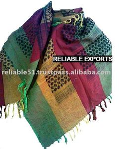 Bufanda de algodón étnica de verano de varios estilos Lona inspirada en la moda árabe para chales y bufandas - Product Image 5