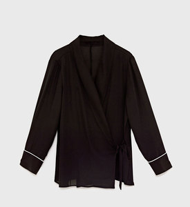 Mode à manches longues femmes chemisier en mousseline tops modèles pour bureau - Product Image 5