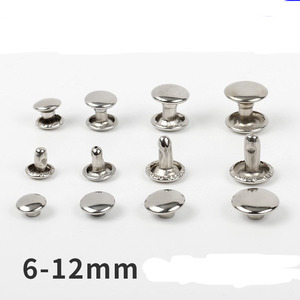 <span class=keywords><strong>Rivets</strong></span> cuir <span class=keywords><strong>double</strong></span> capuchon, acier inoxydable, lots - Product Image 3