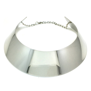 واسعة المعادن عزم الدوران الشرير المختنق للنساء مجوهرات كبيرة ماكسي طوق بيان قلادة - Product Image 2