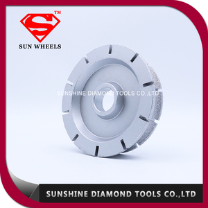 140 Mét hình dạng khác nhau <span class=keywords><strong>brazed</strong></span> kim cương hồ sơ Mài bánh xe cho đá - Product Image 3