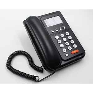 Corded desk phone telephone with memories telephone and music on hold function