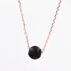 Aromaterapia joyas de hexágono punto rectángulo corazón en forma de gota de piedra de Lava las mujeres collar de difusor del aceite esencial - Product Image 3