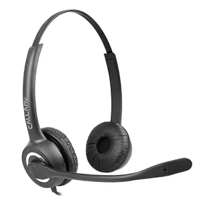 Einzigen doppel kopfhörer mikrofon call-center rj9 rj11 headset