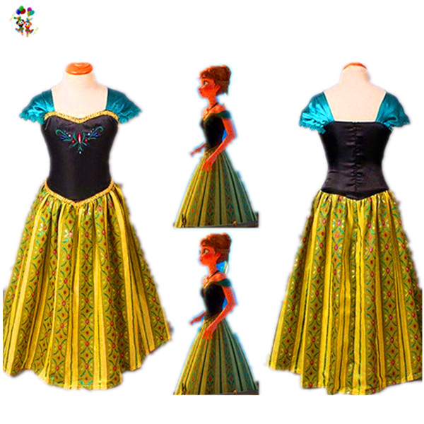 Фильм платье Эльзы для коронации для детей маскарадный вечерний костюм, HPC-3088