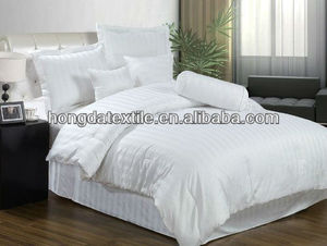 250tc 100% couvre lit en coton design bande - Product Image 1