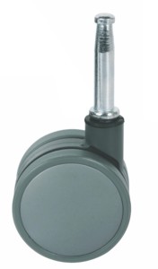 Castor Möbelrollen CASTER Schwenkbare Möbelrollen, JW-Serie Möbelrollen mit Doppelrad PP/Nylon Schwarz, Weiß Modern - Product Image 3