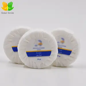 Hotel Supplies Round 30g Hotel Soap with Customized Label