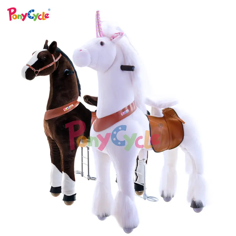 Mainan Kuda Poni Dewasa Bermuatan Pegas, Mainan Berkuda Kuda