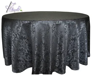 wholesale jacquard damask table cloths for table decorations in banquets, events