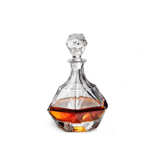 5-Piece European Style Whiskey Decanter and Glass Set Diamond Design Liquor  Whiskey Decanter set