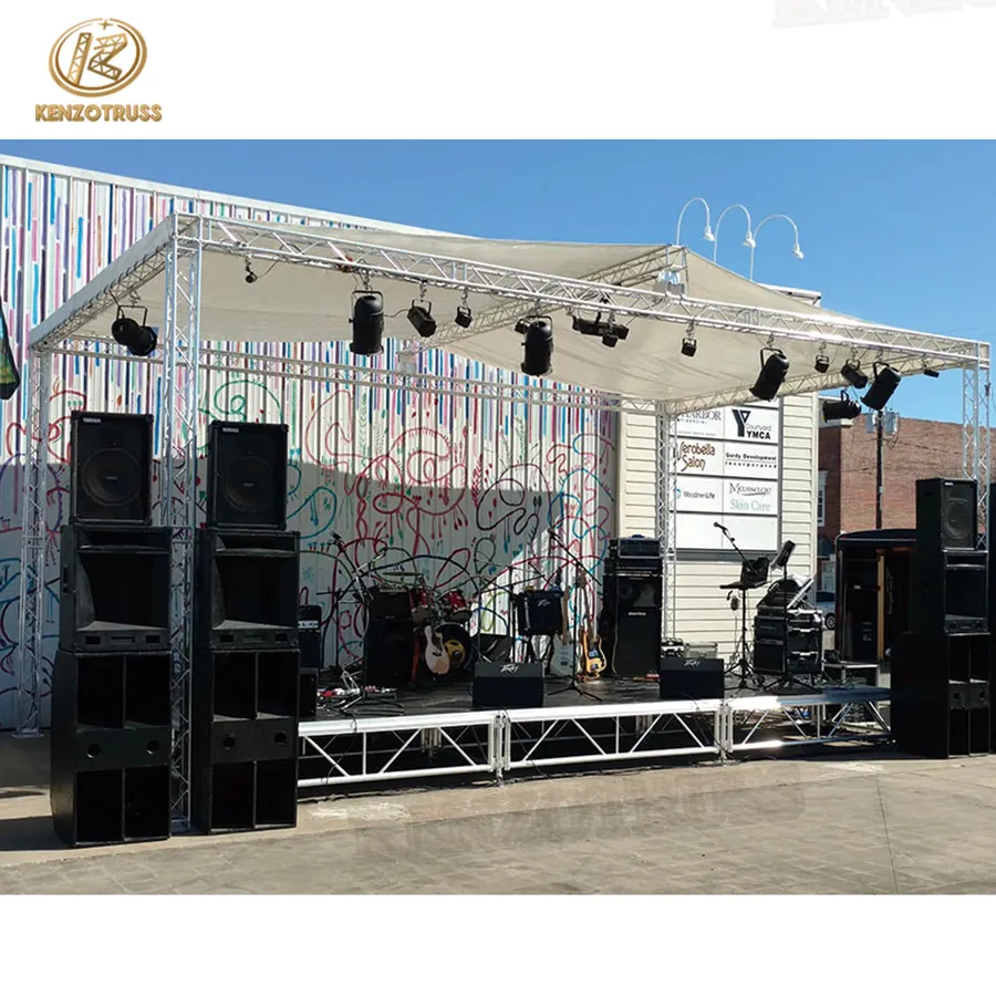 Outdoor Event Concert Stage Lighting Roof Truss For Small Stage