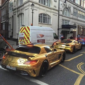 Xe Bao Bì Thời Trang Vàng Chrome Bọc Vinyl Phim Cho Xe Bọc Với Air Phát Hành 1.52*28M - Product Image 5