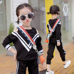 Pantalones bombachos de tela para niños, ropa para bebés, conjuntos de hombros descubiertos para <span class=keywords><strong>chicas</strong></span> - Product Image 2