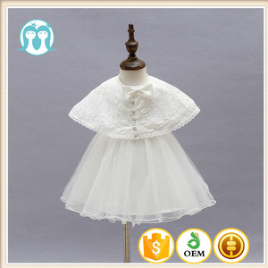 <span class=keywords><strong>Vestido</strong></span> <span class=keywords><strong>de</strong></span> Encaje para Bebé Recién Nacida, <span class=keywords><strong>Vestido</strong></span> <span class=keywords><strong>de</strong></span> Fiesta para Niñas, <span class=keywords><strong>Vestido</strong></span> <span class=keywords><strong>de</strong></span> Primera Comunión con Chal - Product Image 4