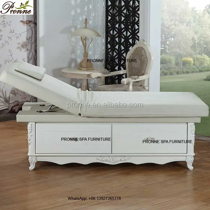 Comfort white luxury modern style Wood Massage Therapy Table de massage