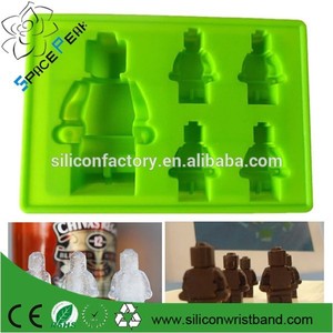 5 unid robot silicona hielo bandeja del cubo del fabricante del molde robot molde del <span class=keywords><strong>helado</strong></span> de chocolate para Legos - Product Image 1