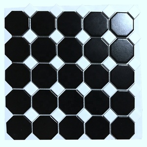 Chine fabrication pas cher cuisine porcelaine Octogone <span class=keywords><strong>et</strong></span> Dot mur carreaux de mosaïque à vendre - Product Image 2