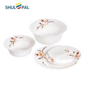 Shulopal all'ingrosso piatti Set stoviglie opalino vetro 19 pz stoviglie in ceramica Set da tavola - Product Image 3