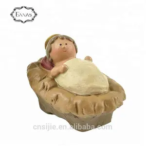 ENNAS Collection Polyresin 2.36" Long Baby Jesus Religious Christmas Nativity Figurine Gift