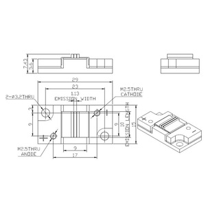 100W 940nm/976nm/980nm QCW yatay dizi diyot lazer yığını - Product Image 3