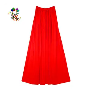 Vestido de fiesta personalizado, disfraz largo, rojo, capas de superhéroes, HPC-0575