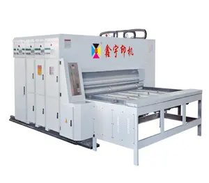 chain feed corrugated cardboard flexo printer slotter die-cutting machine/ water ink flexo printer rotary die-cutting or slotter