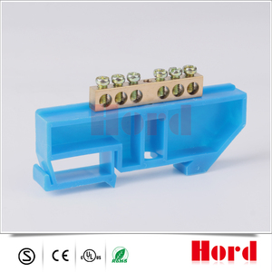 Bloques de Terminales Conectores <span class=keywords><strong>Rap</strong></span>ídos de Cobre Amarillo Tornillos Bar con Azúl y Amarillo <span class=keywords><strong>Base</strong></span> - Product Image 1