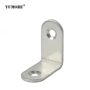 Cuarto de baño pesado de acero fundido de soporte de ángulo de 30x30mm de montaje en pared separador 90 de vidrio de metal mesa de soporte