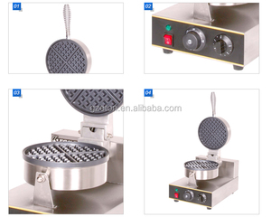 Serpiente equipo de <span class=keywords><strong>restaurante</strong></span> de <span class=keywords><strong>la</strong></span> forma <span class=keywords><strong>redonda</strong></span> eléctrica de huevo waflera - Product Image 3