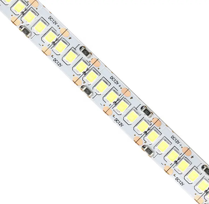 3 tahun garansi 10mm Lebar 5 m Tunggal Row 2835 led jalur 12 V Fleksibel 240 LEDs/m LED strip Putih/Putih Hangat