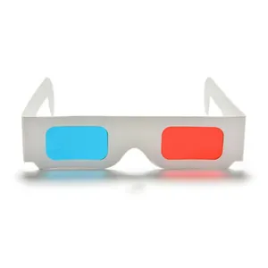 Werbe 3D-Brille Rot/Blau Cyan Papier karte 3D Anaglyph TV Film Filme Free Post