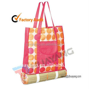 Stro Strandmat Groot 70.5 "X 23.5" Yoga Zwembad Zand Buiten Bamboe Schepen Gratis - Product Image 3