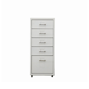 Design moderne meubles de maison en métal en acier inoxydable 5 <span class=keywords><strong>tiroir</strong></span> helmer armoire avec roulettes - Product Image 1