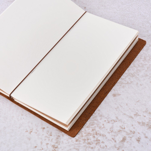 Hardcover Luxury Waterproof Cowhide Leather 120Gsm <strong>Stone</strong> <strong>Paper</strong> <strong>Notebook</strong> - Product Image 3